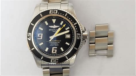 how to adjust breitling superocean bracelet|breitling watch strap size.